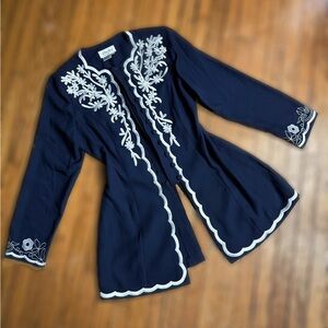 Vintage embroidered duster